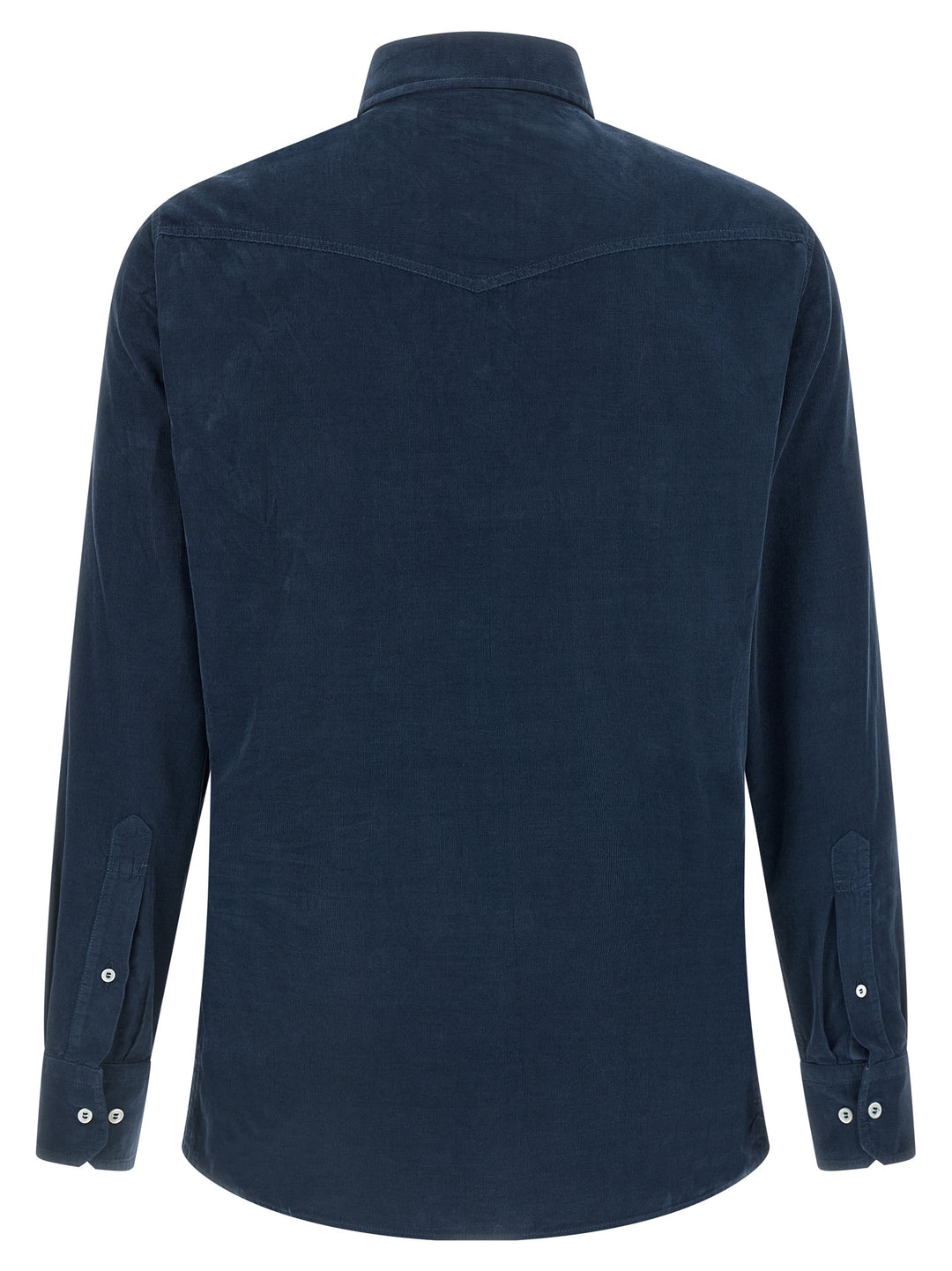 Brunello Cucinelli Corduroy Shirt Shirt and Blouse - Blue | 03f4b05ba59b6602932a1f44f2e1994218467fcc