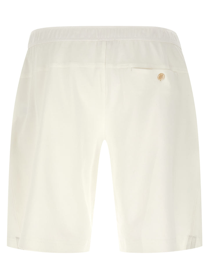 Brunello Cucinelli Interlock Cotton Bermuda Shorts Bermuda and Short - White | 9c21ccdb3c28fe98b6fd63e351ab1ccd3a27e4a3