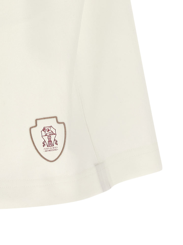 Brunello Cucinelli Interlock Cotton Bermuda Shorts Bermuda and Short - White | b840a14c1df5197604359cad7e1c4cd889952174