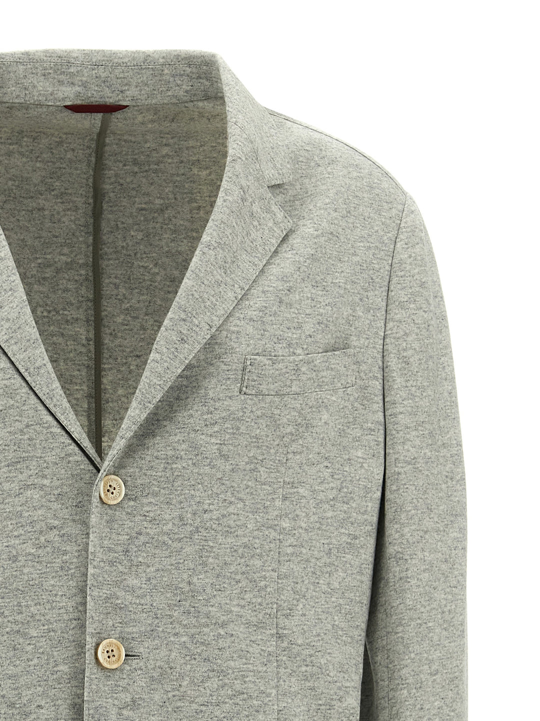 Brunello Cucinelli Single-Breasted Cashmere Blazer - Gray | 63372611c739b72067ff03c10a2349b1d8f2ccf3