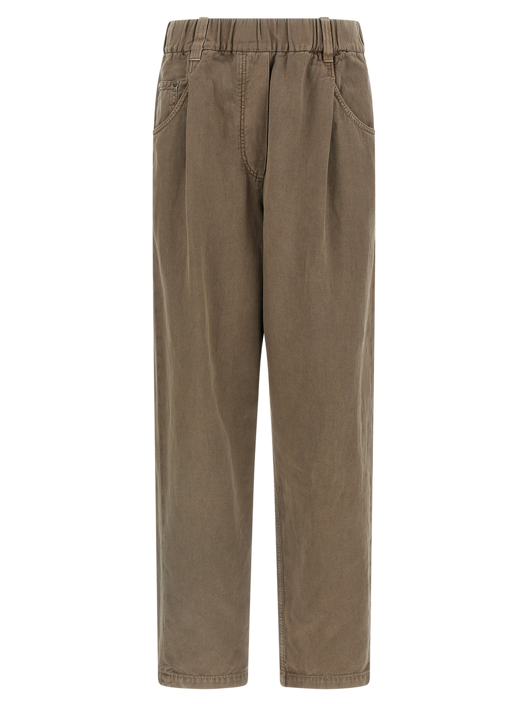 Brunello Cucinelli Cotton Trousers Pants - Brown | 7ec77e70f9cf041299866503a5d5fa6ef6019000