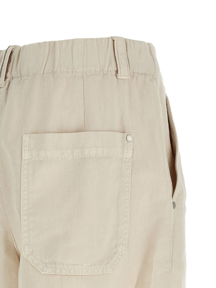 Brunello Cucinelli Baggy Bermuda and Short - Beige | e4874ffb1279c844ff022eec8afae2a50d67a5d9