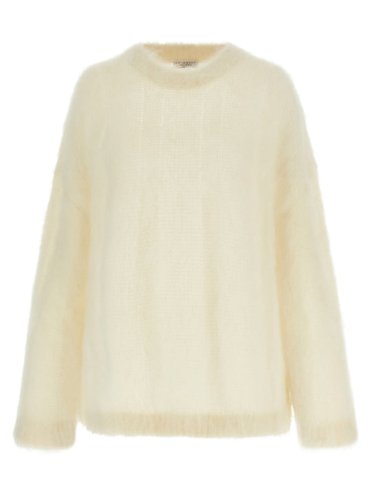 Mohair Silk Sweater Sweaters And Cardigans White