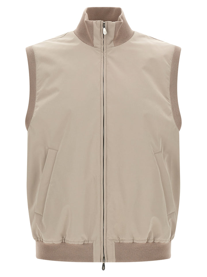 Brunello Cucinelli Thermore® Padded Vest Gilet - Beige | 992535702c1cd6a33289a476b7cb8ed87ac717ee