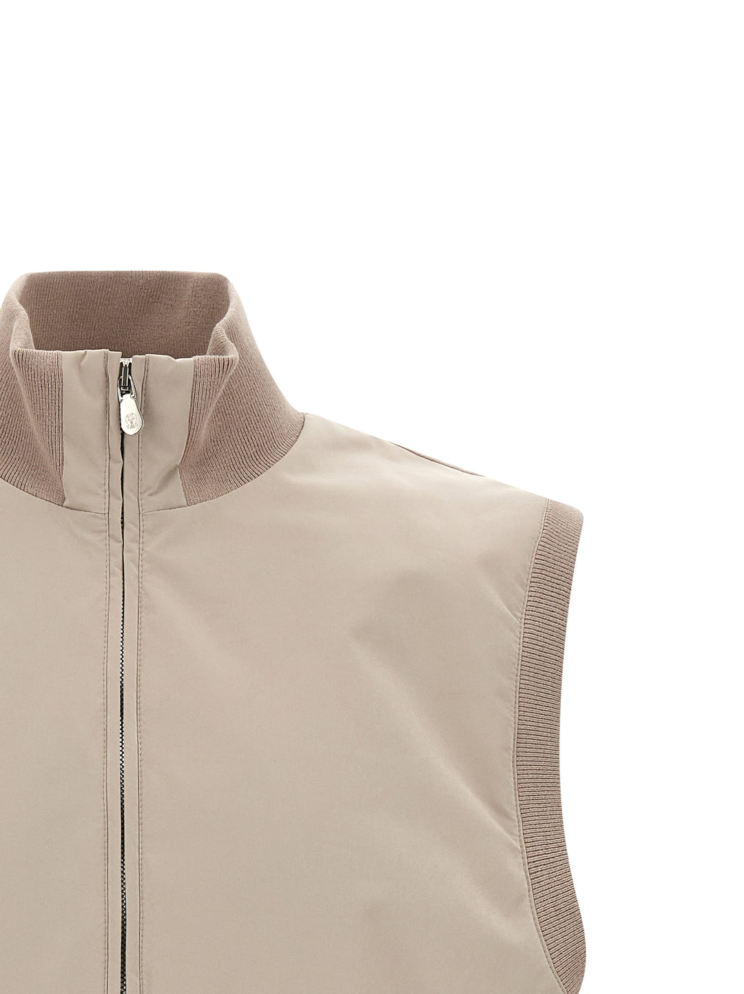Brunello Cucinelli Thermore® Padded Vest Gilet - Beige | 15226f155dfde7a3ab7155c30ca1160e1705c14f