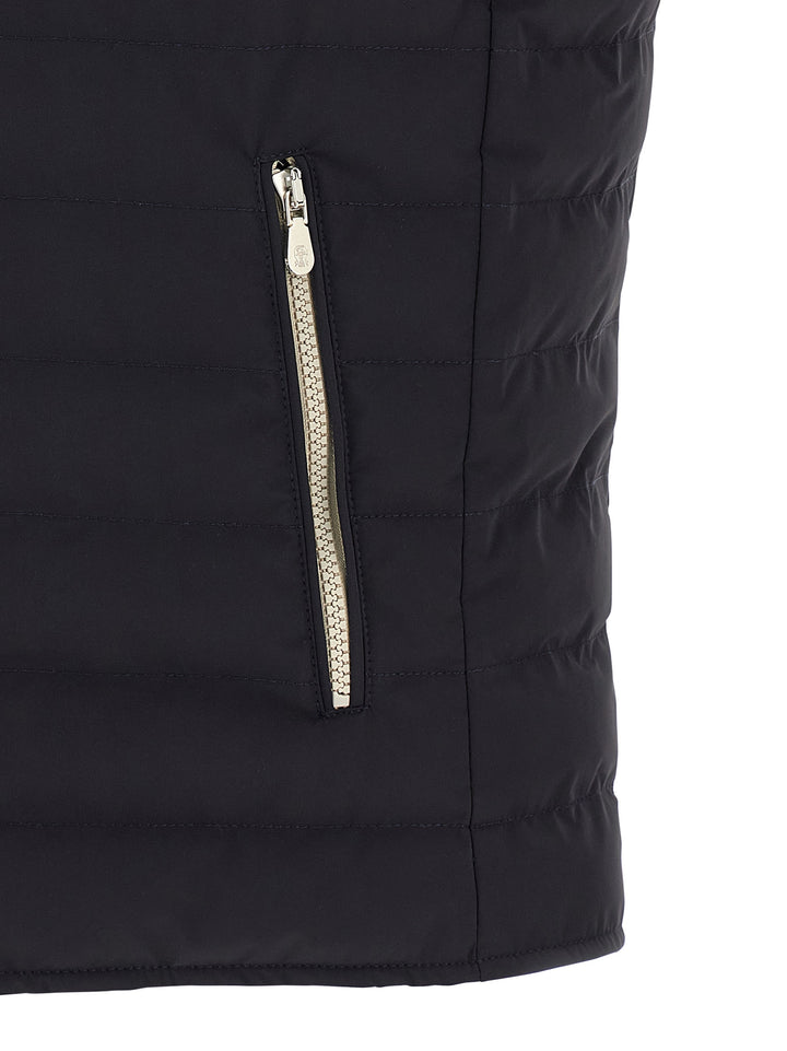 Brunello Cucinelli Quilted Vest Gilet - Blue | 844faf381113de833d6fb84300b0e858fffa7ec0