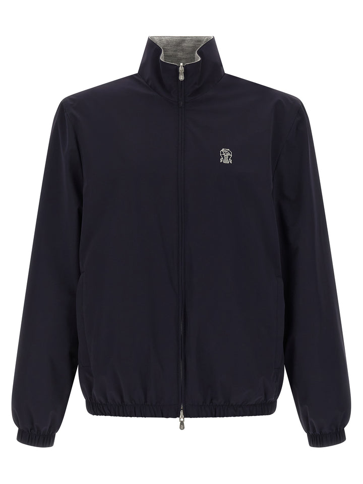 Brunello Cucinelli Reversible Jacket Puffer Jackets - Multicolor | 478ff56351841858396cbe5df0eb94ef24f28999