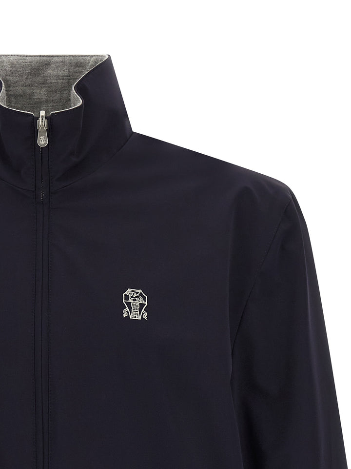 Brunello Cucinelli Reversible Jacket Puffer Jackets - Multicolor | 16ad8b9a63379cd8684afa042a546e5da43bbd12