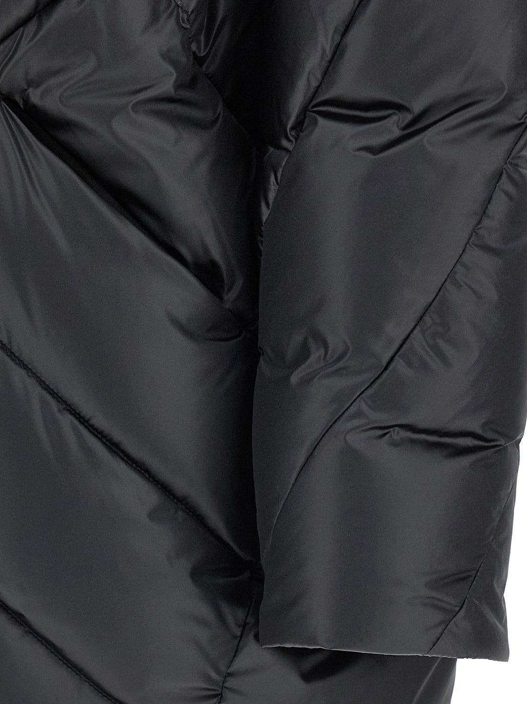 Moorer Wanita Puffer Jackets - Black | 56d18079b7aa9f6329f6eb84d491d03d531b59ee