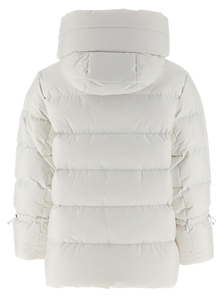 Moorer Gadia Puffer Jackets - White | d5d4a40aaadd9d60a51ded596d938317159be010