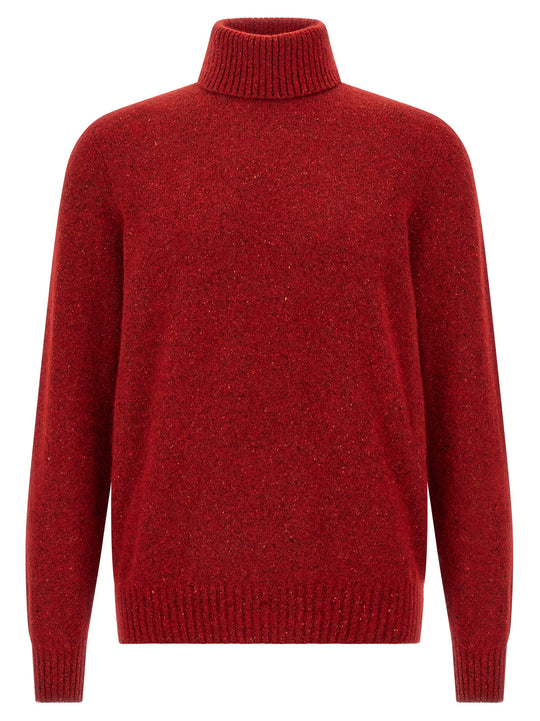 High Neck Sweater Sweaters And Cardigans Red