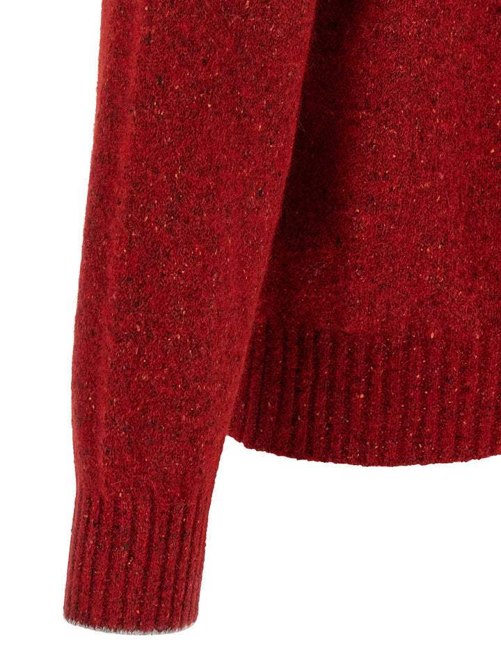 Brunello Cucinelli High Neck Sweater Sweaters and Cardigans - Red | fb615b52b2cacaf186e2bbb29c48037955220dd5
