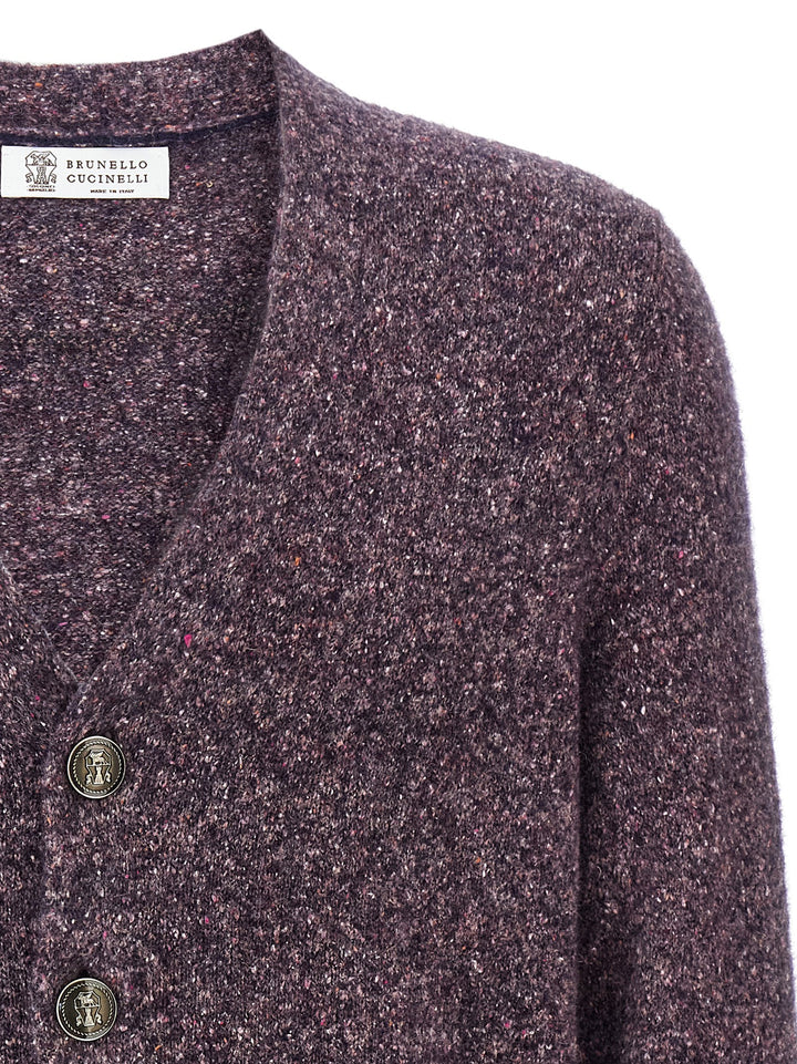 Brunello Cucinelli Buttoned Cardigan Sweaters and Cardigans - Purple | e59db34e7433c22ddac70ce92ea9d93e944ca868