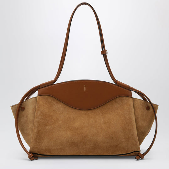 Molly Cognac-Colored Bag In Suede