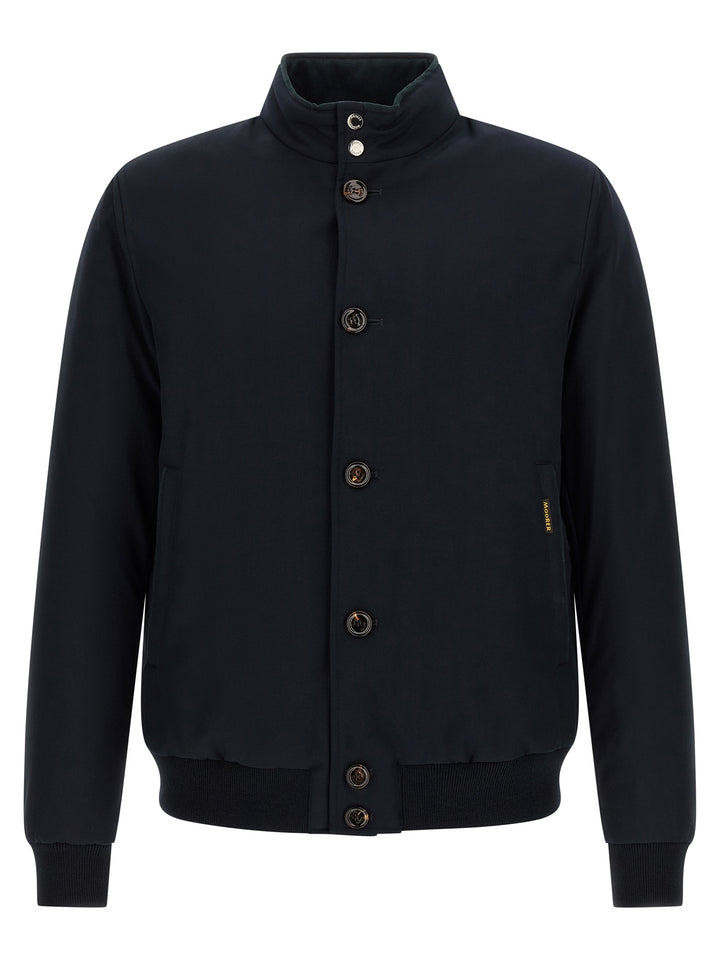 Moorer Janos Puffer Jackets - Blue | 78cf8f35cf57bf35b41f1c3b15c1ea3409e7fe37