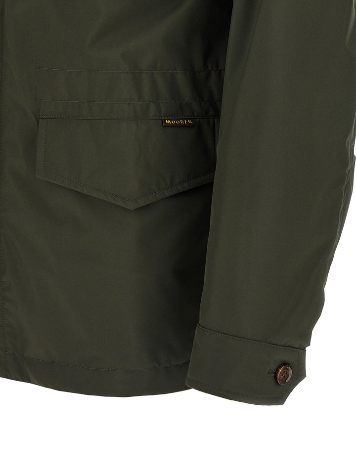 Moorer Denver Puffer Jackets - Green | af676b2ad4aefc7518fe6aeaabe00844f9b3a3e9