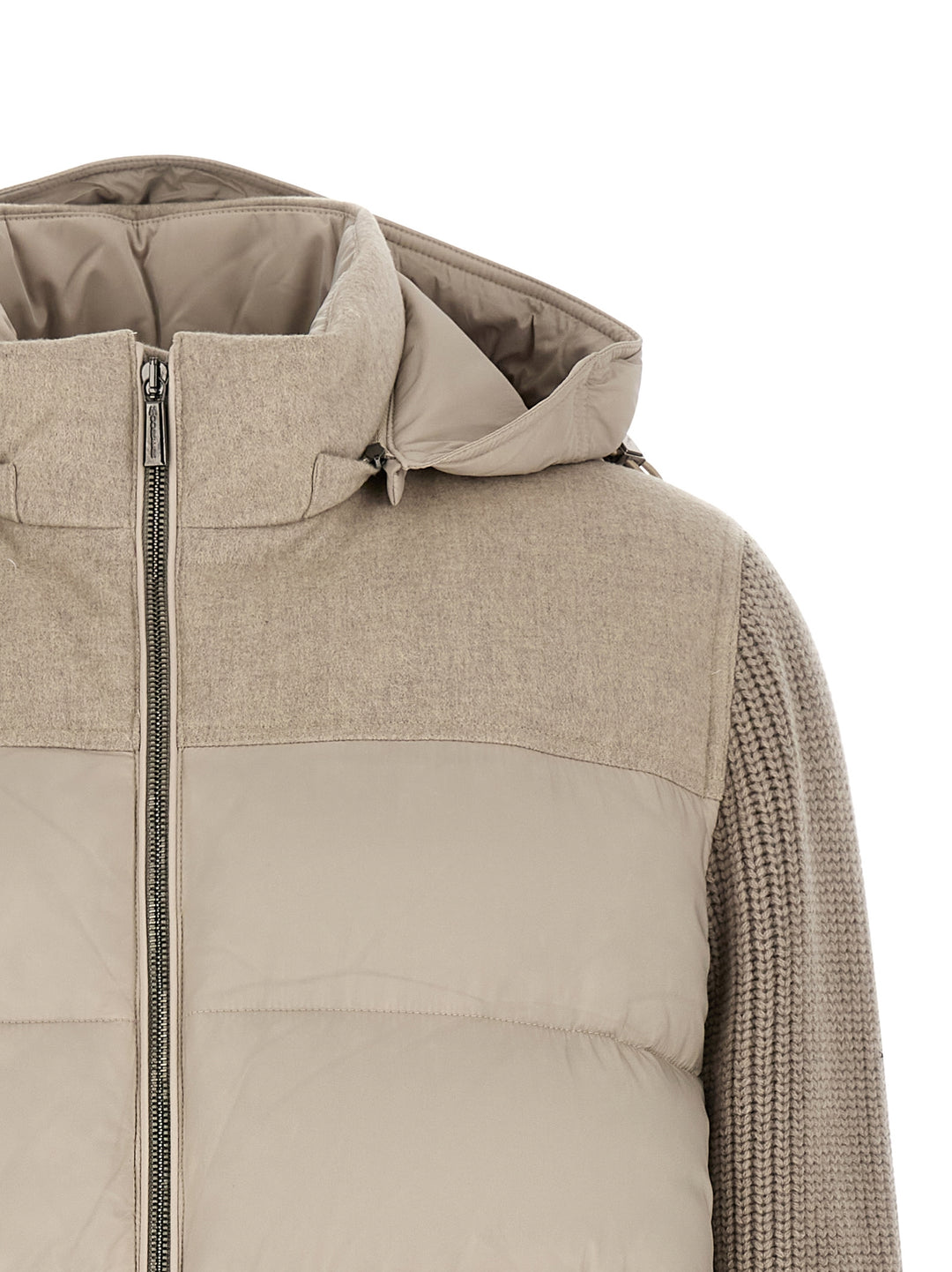 Moorer Allori Puffer Jackets - Beige | 8b698daf752f1f84394f4132519866cb5c95fd34