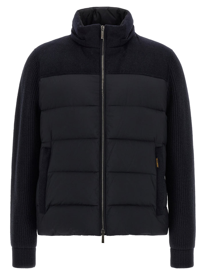 Moorer Allori Puffer Jackets - Blue | 78006e14ff2c0cd9b60e1c19d60db2e3556804b3