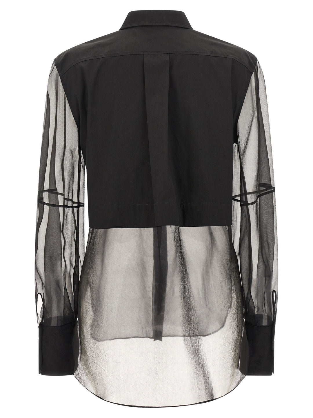 Brunello Cucinelli Double Layer Shirt Shirt and Blouse - Black | 4a37951e3b4035864a5d078203171222a891031d