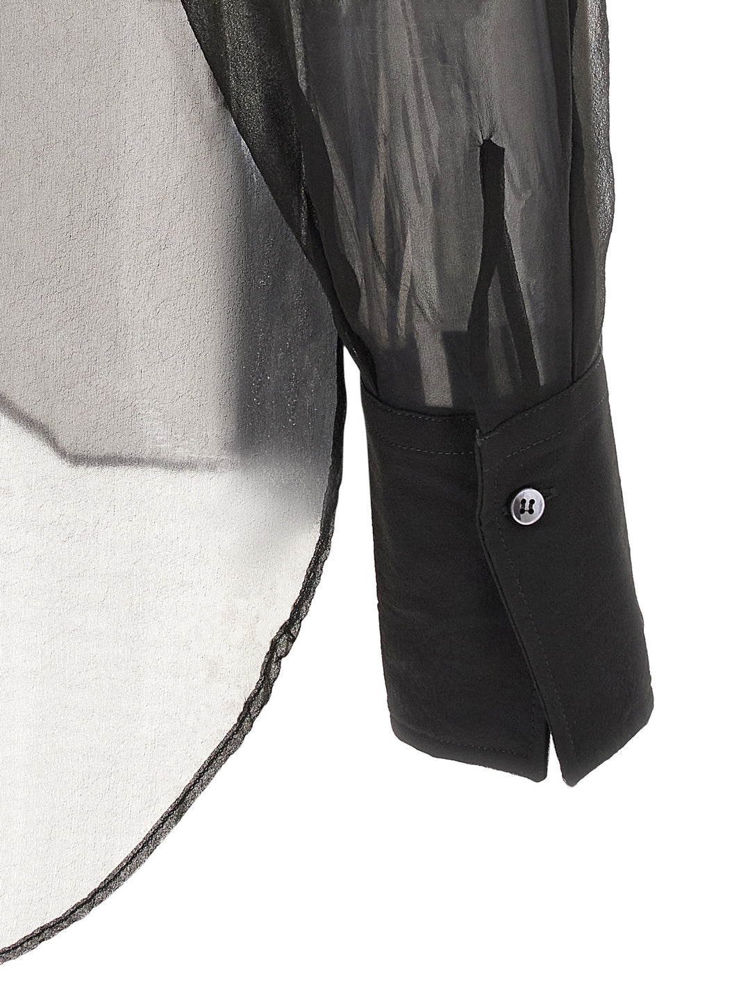 Brunello Cucinelli Double Layer Shirt Shirt and Blouse - Black | 64c1f15c26035ec234cea93e37752b599068b474