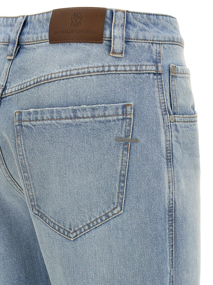 Brunello Cucinelli Straight Leg Jeans - Light Blue | be741cfd18b3f5aac08352157760d7df15cc8abf