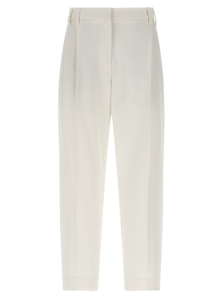 Brunello Cucinelli Slouchy Pants - White | 92e2c5e16d8b04a0ee645ea0ca3e0bdf30b4f62b