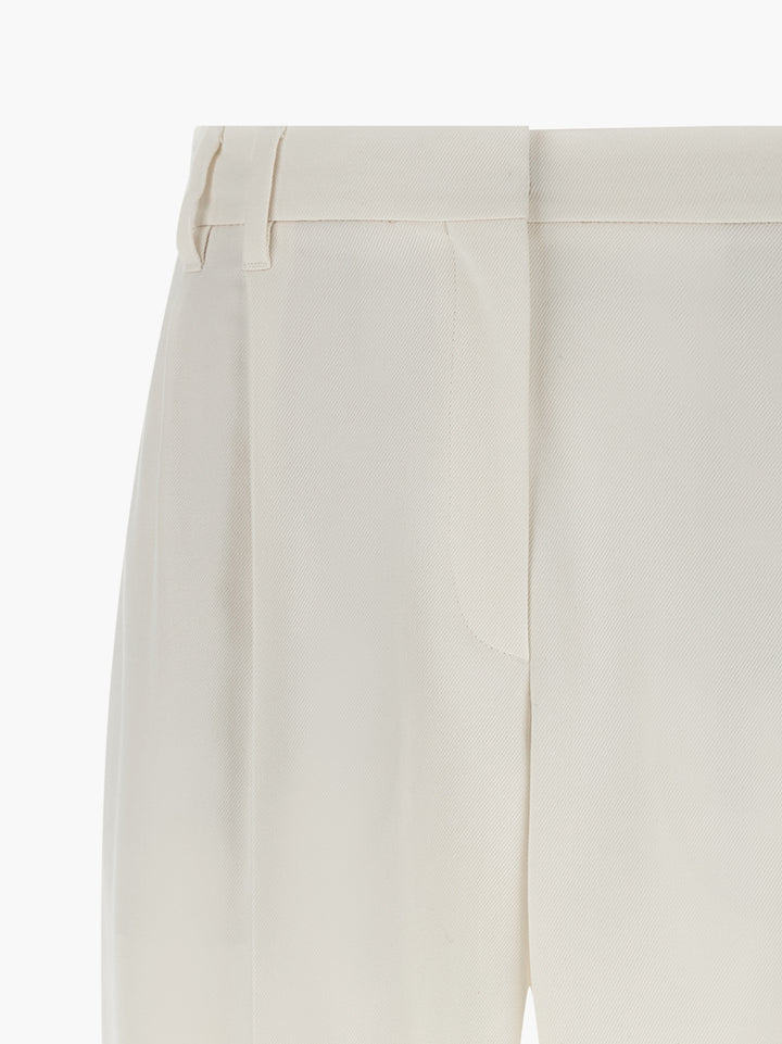 Brunello Cucinelli Slouchy Pants - White | 553ed35b6305f0d1a1c2c08a0b5a8c7578643581