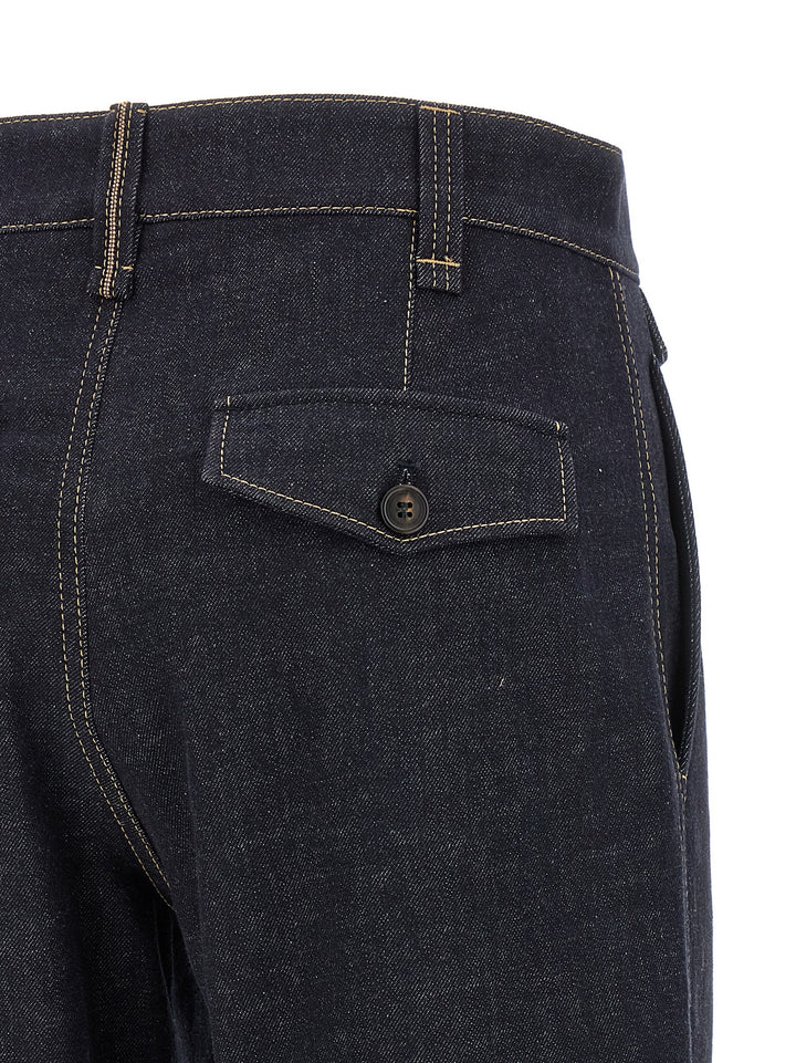 Brunello Cucinelli Sartorial Square Jeans - Blue | 5056dbbf284c9fecaa45bf660eecb51efa6299cd