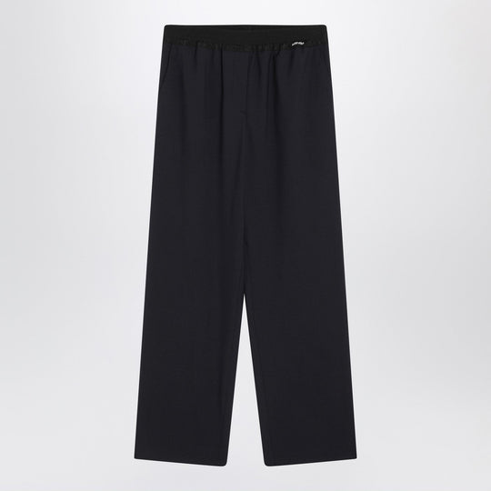 Blue Wool Pants