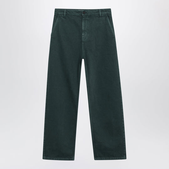 Bottle Green Gabardine Trousers