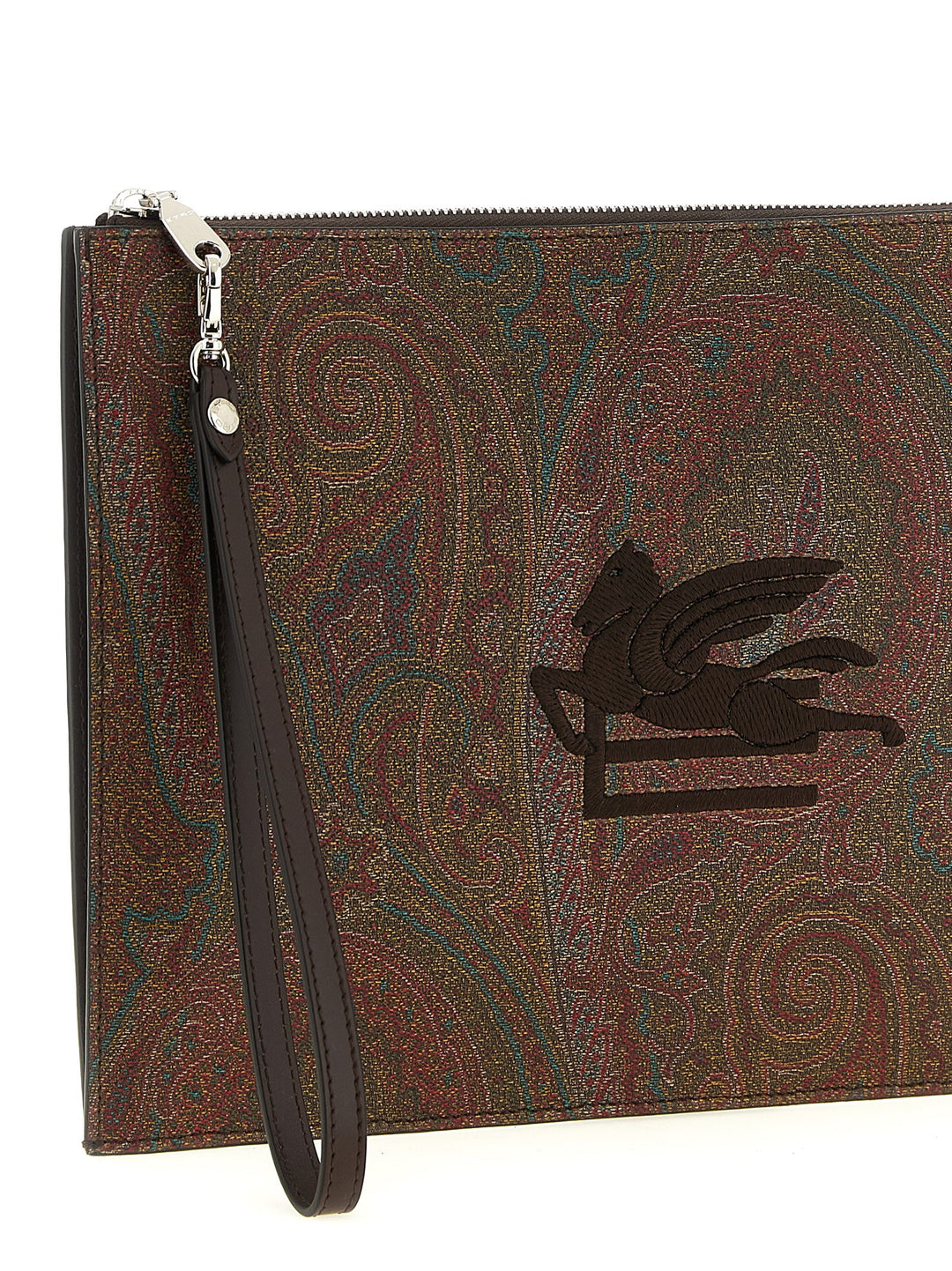 Etro Essential Arnica Clutch - Brown | 28dcb7e4a52e813bc2ce5115080b69a780b9e348
