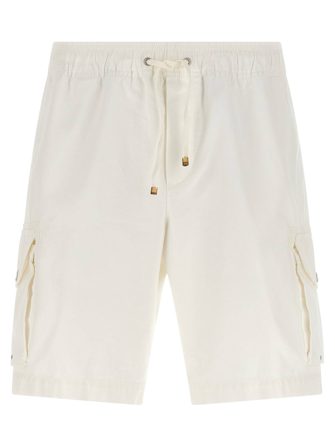 Brunello Cucinelli Cargo Pocket Bermuda Shorts Bermuda and Short - White | d78a3b7da51fc5aa4049332e4451a95d3b725544