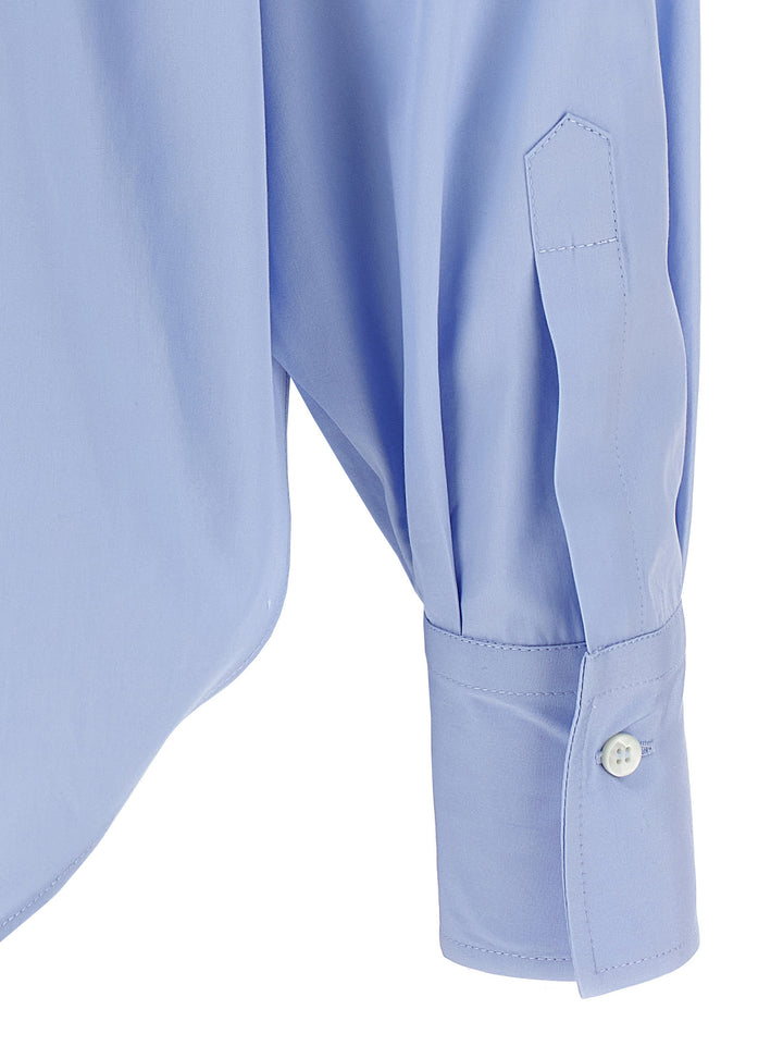 Brunello Cucinelli Shiny Flap Detail Shirt and Blouse - Light Blue | 171a78ef333193ae78fdab748b324229992f47bc
