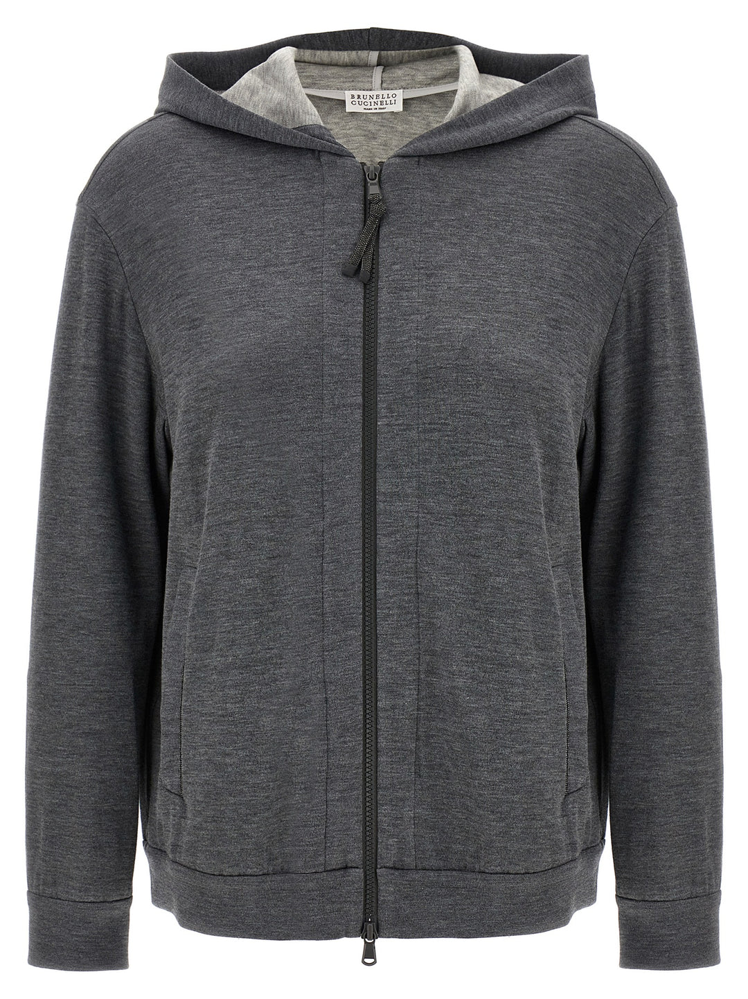 Brunello Cucinelli Precious Zipper Pull Sweatshirt - Gray | 5bc0d6e13263655472300a818a4825699665f4ff
