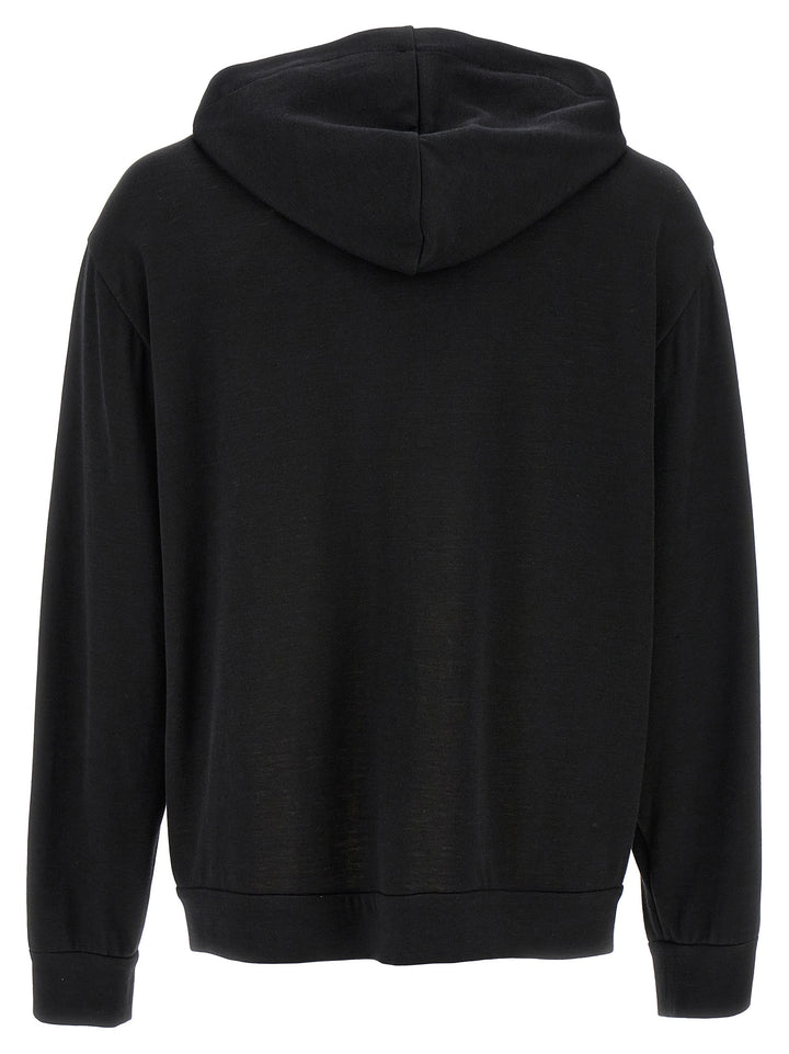 Brunello Cucinelli Precious Zipper Pull Sweatshirt - Black | 4a59399d553bb88842e58577a66769d102d7cd7c