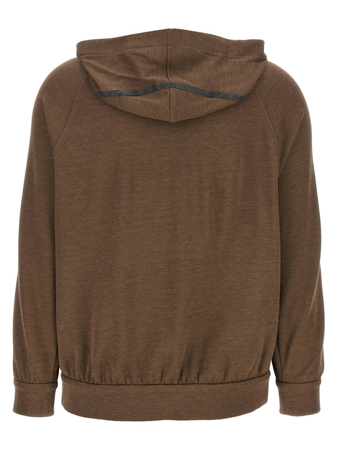 Brunello Cucinelli Shiny Trims Sweatshirt - Brown | 46bd6b9cd2aff810be75d7a93320451aaa66fe8a