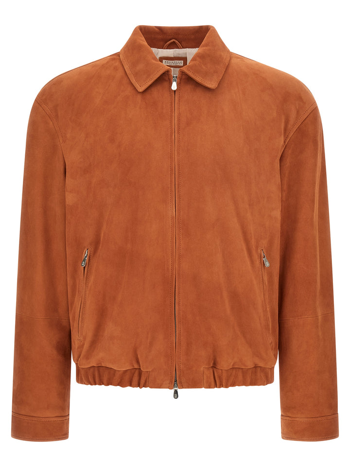 Brunello Cucinelli Country Puffer Jackets - Orange | eae69ab0baf8494a8d0e555a12b42dcc1019bdaf