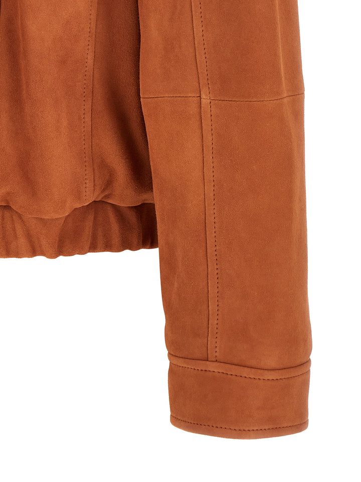 Brunello Cucinelli Country Puffer Jackets - Orange | b6031eed8163956fdf4729a27694f50e4c098f48