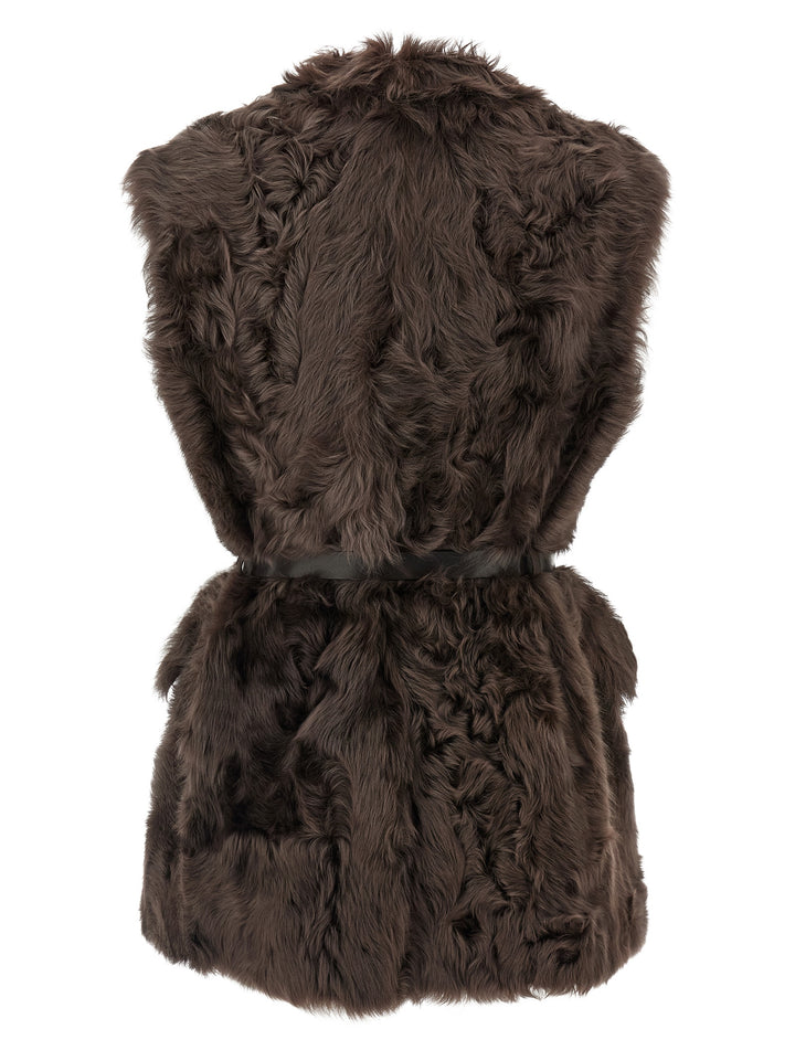 Brunello Cucinelli Wavy Gilet - Brown | 0b549e1b787aaadfaf245d43520453d59660f47d