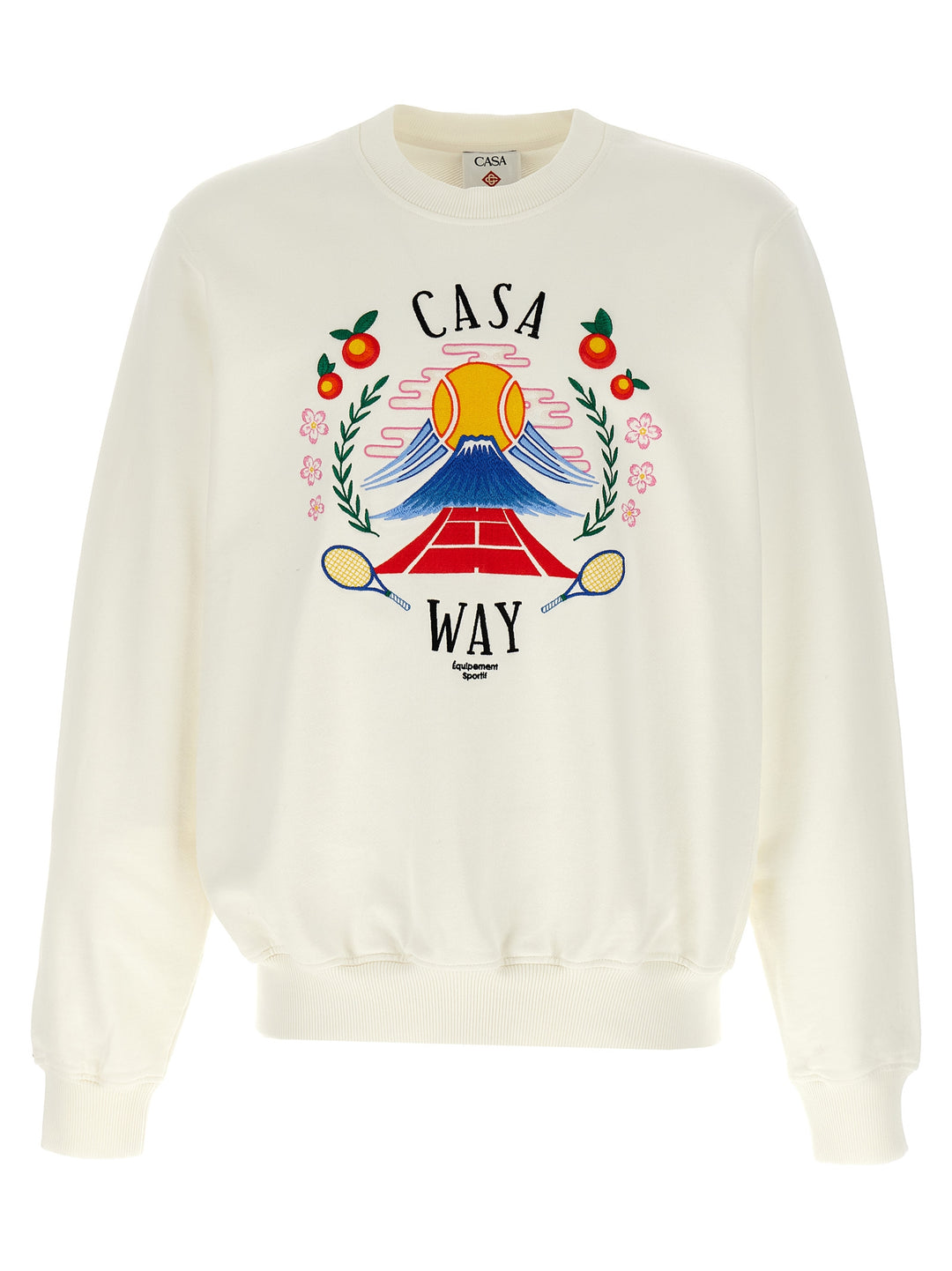 Casablanca Casa Way Mountain Sweatshirt - White | 98d81b27c9ffbafaeae94aadcff5a556bc6a0ae2