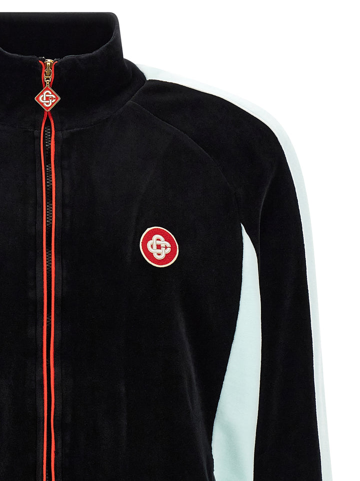 Casablanca Chenille Sweatshirt - Black | 0041d42c82605e93b843504b447053c8d91afeb8