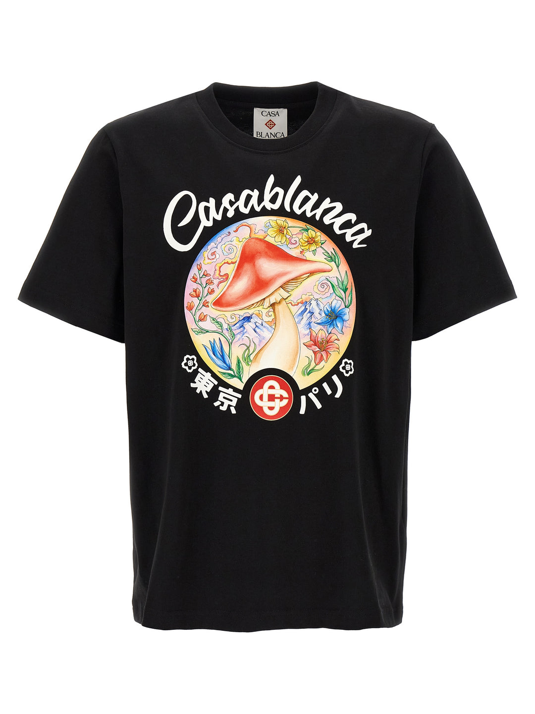 Casablanca Mushroom Emblem T-shirt - Multicolor | a5717e9fe4aa3fb80fa958c6fd49a6a5c3af2f03