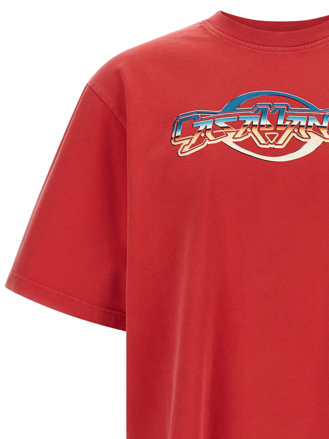 Casablanca Chrome T-shirt - Red | f6b542c2c1132f072be0de2abb30499c3d71262b