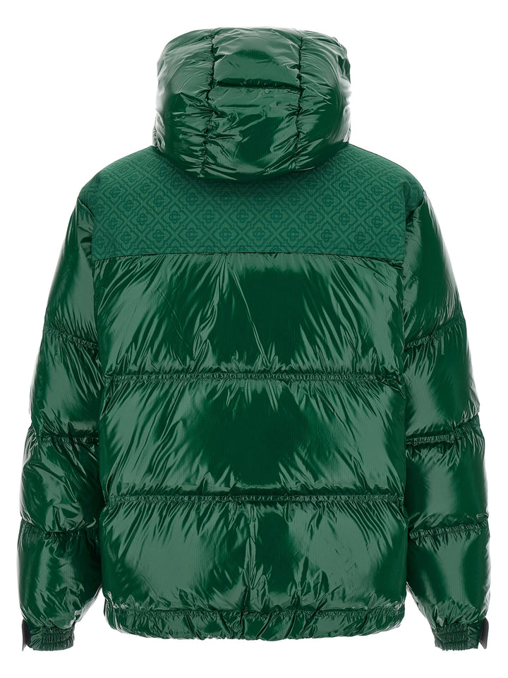 Casablanca Nylon Puffer Puffer Jackets - Green | 680d3b6b69166cb5502bd5709eb3c47857be85cb