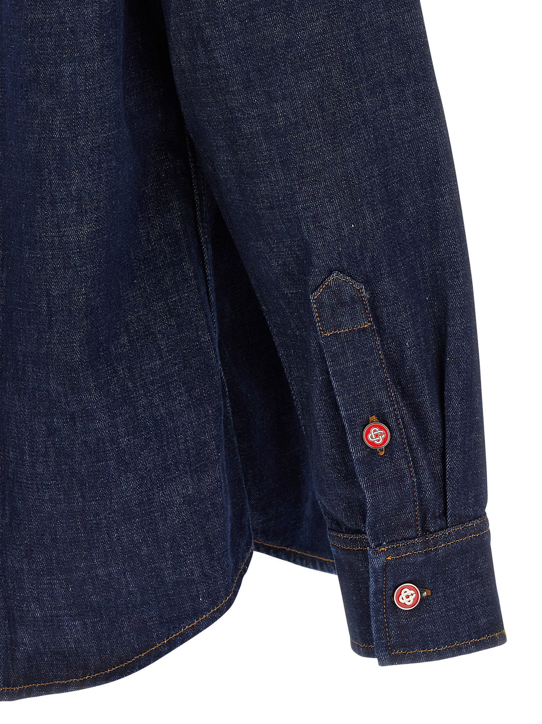 Casablanca Denim Shirt Shirt and Blouse - Blue | b10eb67fc7f0f6e4b3bed0c1b7b5dbf877f7967d