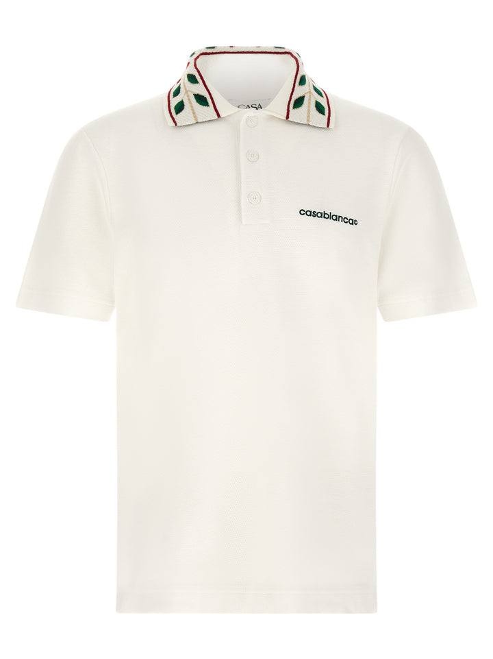 Casablanca Laurel Polo - White | 9a02596749c2e610cf7de16cde6fedecc3cb9164