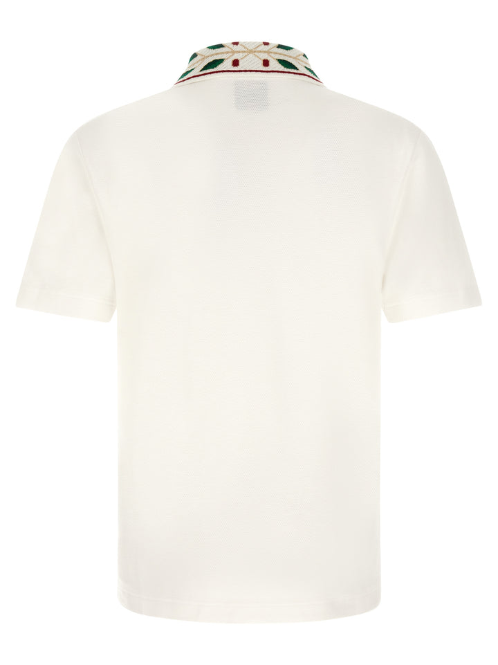 Casablanca Laurel Polo - White | 6180b32e6c97556e786c7c8c93e8a52ebdfd8f61