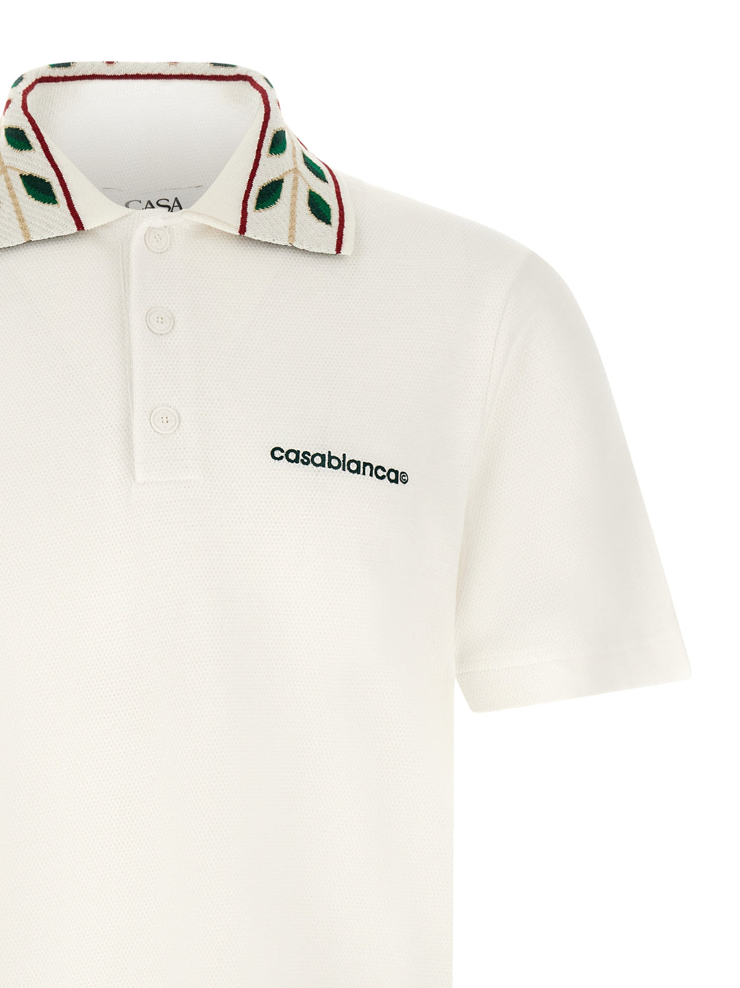 Casablanca Laurel Polo - White | bdb3cf38aca3de195f614a606518c68718f3de4c