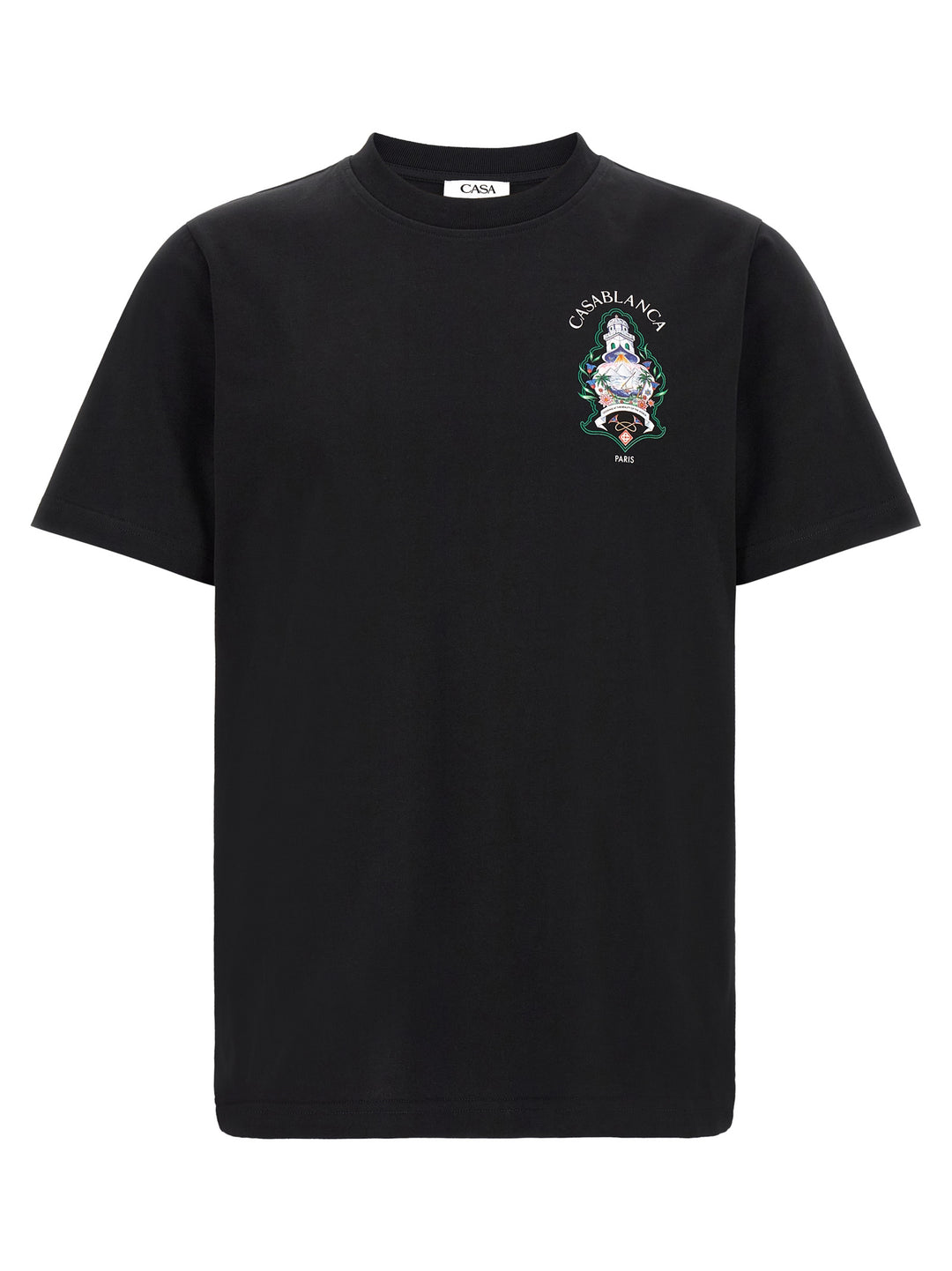 Casablanca Hotel Emblem T-shirt - Black | 3e2e5a5df782e4fb6a9d275b3d239b27e1c09ccd