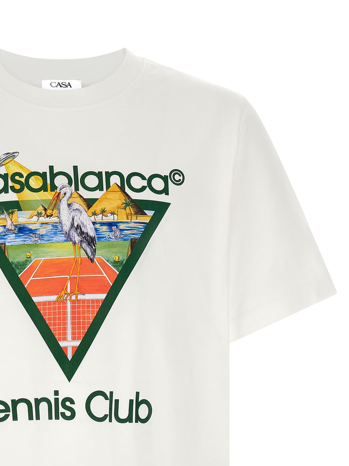 Casablanca Tennis Club T-shirt - White | 25512dc4ec6192b63c4682e21143a4323c4a181e